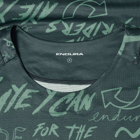 Bluza pentru barbati ENDURA SINGLETRACK L/S PRINT - CARBON GREY [3]