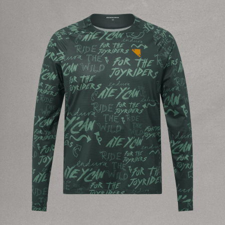 Bluza pentru barbati ENDURA SINGLETRACK L/S PRINT - CARBON GREY [7]