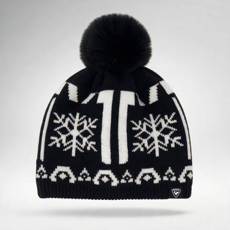 Femei - Caciula dama Rossignol W Snowdazzle pompom beanie Black