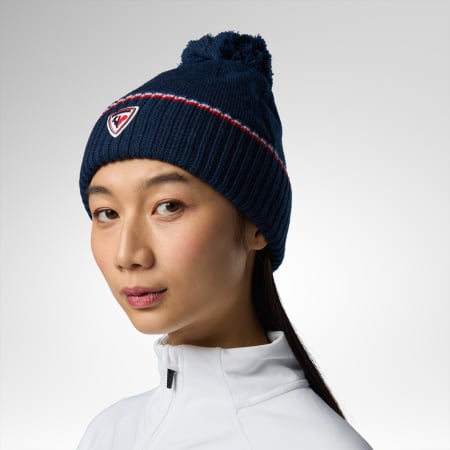 Barbati - Caciula unisex Rossignol Snowblaze pompom beanie Dark navy