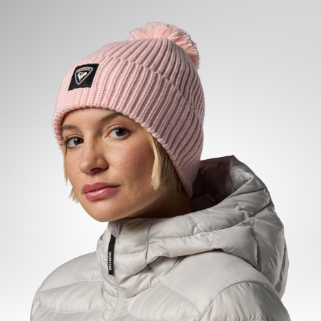 Femei - Caciula unisex Rossignol Strawpile pompom beanie Pale lilac