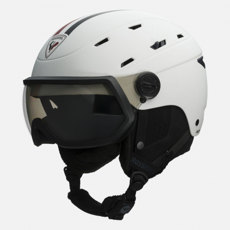 Casti - Casca schi barbati Rossignol ALLSPEED VISOR IMPACTS PHOTOCHROMIC STRATO - White