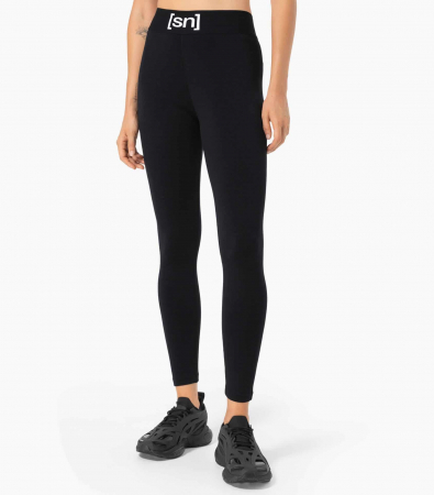 Pantaloni scurti - Colanti dama cu merino SN-SUPERNATURAL - W FITNESS Tight Black