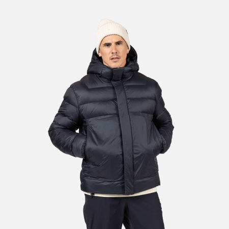 Geci schi si snowboard - Geaca barbati Rossignol ARETU DOWN Hoodie - Black