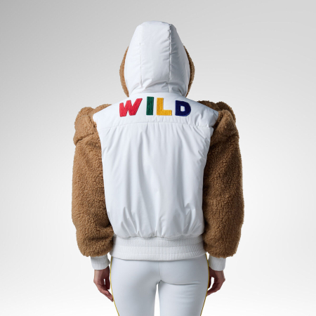 Geaca schi dama Rossignol JCC - W Teddy hoodie jacket White [2]