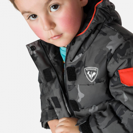 Geaca schi baieti Rossignol KID FLOCON PR Camo grey [5]