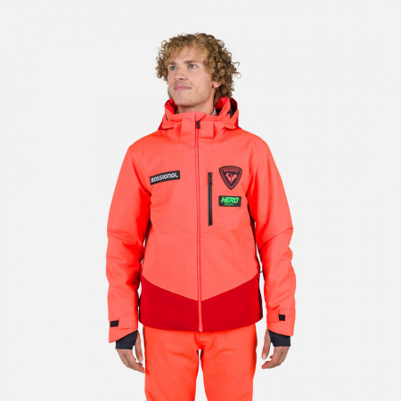 Geci schi si snowboard - Geaca schi barbati Rossignol HERO BLACKSIDE Neon red