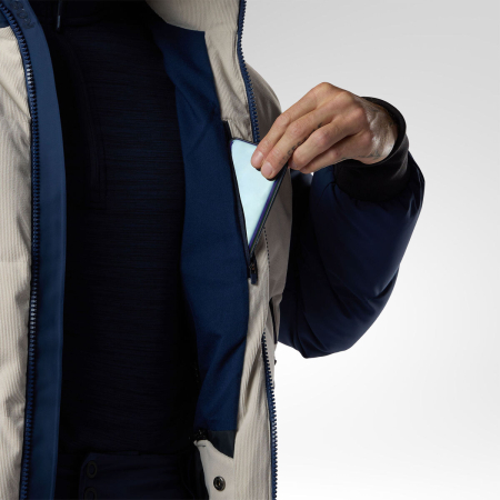 Geaca schi barbati Rossignol - M Resort Corduroy down bomber - Silver cloud/dark navy [10]