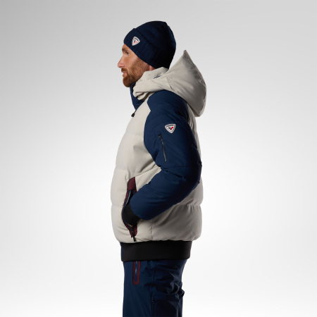 Geaca schi barbati Rossignol - M Resort Corduroy down bomber - Silver cloud/dark navy [1]