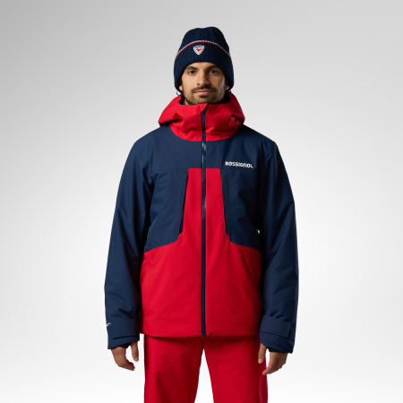 Geci schi si snowboard - Geaca schi barbati Rossignol - M Velika insulated - Sports red/dark navy