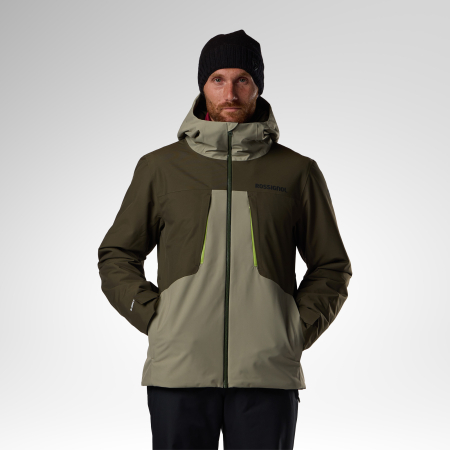 Geci schi si snowboard - Geaca schi barbati Rossignol - M Velika insulated - Vetiver/olive shadow