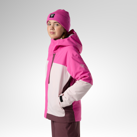 Geaca schi copii Jr Rossignol Wispile insulated - Electric fuchsia [2]