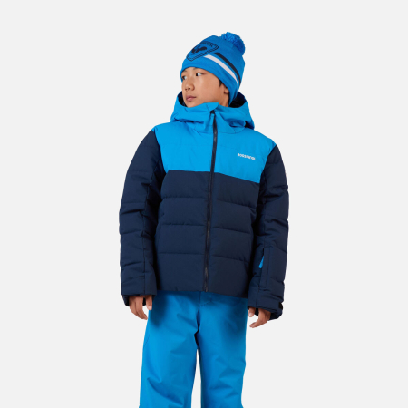 Geci ski copii - Geaca schi copii Rossignol BOY SIZ QUILTED Dark Navy