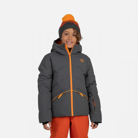 Geci ski copii - Geaca schi copii Rossignol BOY SIZ Soft grey