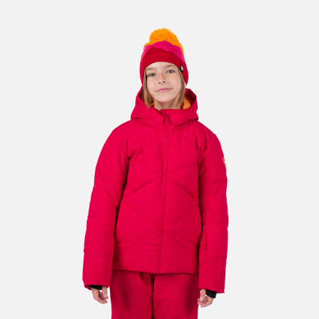 Geci ski copii - Geaca schi copii Rossignol GIRL STACI Ruby red