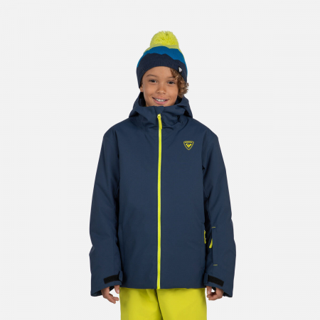 Geci ski copii - Geaca schi copii Rossignol JR STRAWPILE Dark navy