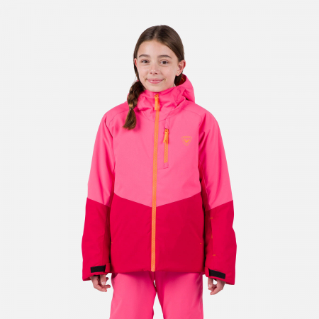 Geci ski copii - Geaca schi copii Rossignol JR WISPILE Ruby red