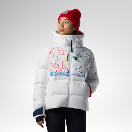 Designed by JC de Castelbajac - Geaca schi dama Rossignol JCC W Allsnow down ski jacket White