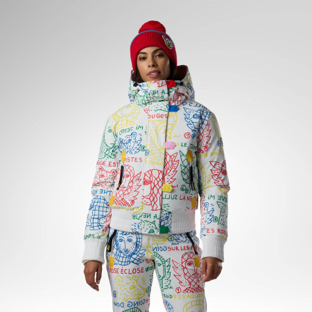 Designed by JC de Castelbajac - Geaca schi dama Rossignol JCC W Bomber ski jacket Angels light