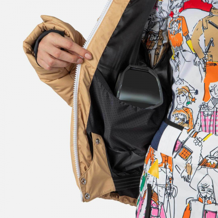 Geaca schi dama Rossignol JCC - W LUMY Down Bomber Beige mountain [5]