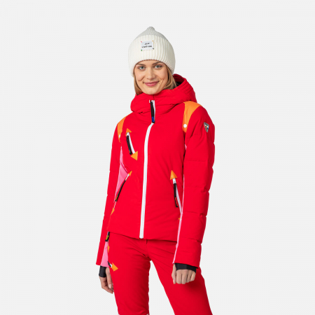 Geci schi si snowboard - Geaca schi dama Rossignol JCC - W PILOT DOWN Red