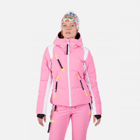 Geci schi si snowboard - Geaca schi dama Rossignol JCC - W PILOT DOWN New pink