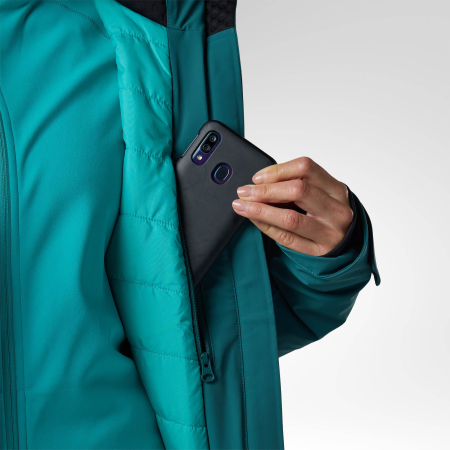 Geaca schi dama Rossignol - W 4WS Blackside insulated - Transformative teal [10]