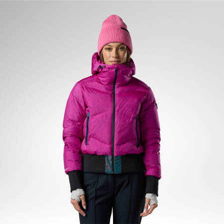 Geci ski - Geaca schi dama Rossignol W Snowblaze down bomber - Electric fuchsia
