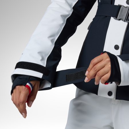 Geaca schi dama Rossignol W Snowdazzle belted - Black/white [9]