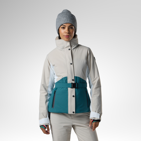 Geci ski - Geaca schi dama Rossignol W Snowdazzle belted - Silver cloud