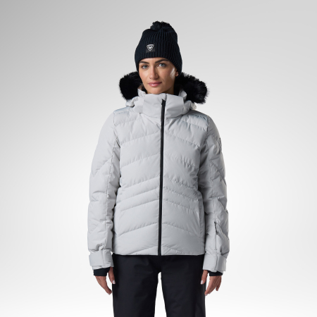 Geci schi si snowboard - Geaca schi dama Rossignol - W staci insulated - Silver pearly