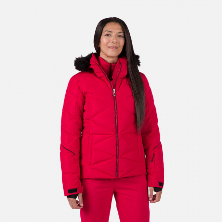 Geci ski - Geaca schi dama Rossignol W STACI PEARLY Ruby red