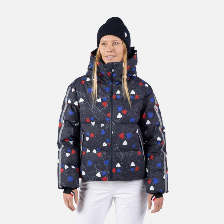 Geci ski - Geaca schi dama Rossignol W VENTINA PR  DOWN Dark navy