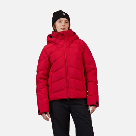 Geci ski - Geaca schi dama Rossignol WISPILE RIPSTOP DOWN Ruby Red