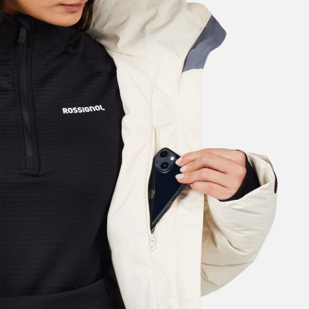 Geaca schi dama Rossignol WISPILE RIPSTOP DOWN Nature White [7]