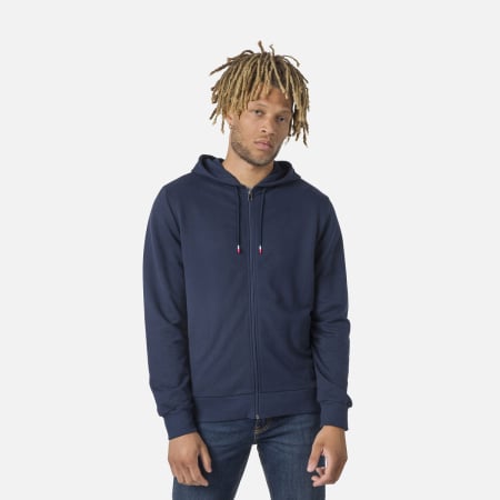 Hanorace - Hanorac barbati Rossignol LOGO SWEAT FZ HOOD FL - Dark navy