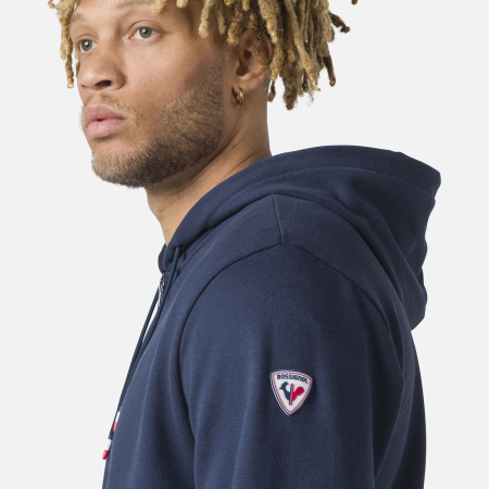 Hanorac barbati Rossignol LOGO SWEAT FZ HOOD FL - Dark navy [5]