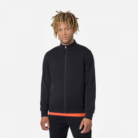 Hanorace - Bluza barbati Rossignol LOGO SWEAT FZ FT - Black