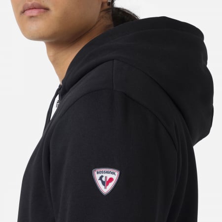 Hanorac barbati Rossignol LOGO SWEAT FZ HOOD FT - Black [5]