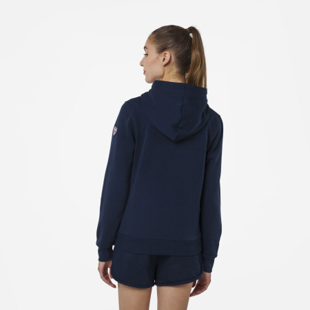 Hanorac dama Rossignol W LOGO SWEAT FZ HOOD FL - Dark Navy [2]