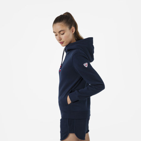 Hanorac dama Rossignol W LOGO SWEAT FZ HOOD FL - Dark Navy [1]