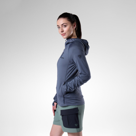 Hanorac dama Rossignol W TEXTURED HOODIE MID LAYER - Turbulence [1]