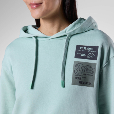 Hanorac dama Rossignol W WATERFALL Hoodie - Silt Green [4]