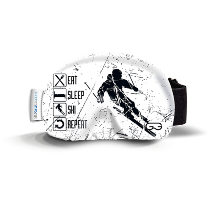 Huse ochelari  SOGGLE - Husa ochelari SOGGLE black&white scratches white