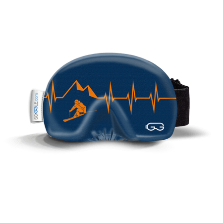 Huse ochelari  SOGGLE - Husa ochelari SOGGLE heartbeat skier blue/orange
