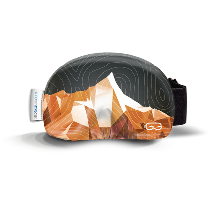 Huse ochelari  SOGGLE - Husa ochelari SOGGLE structure digital mountain brown