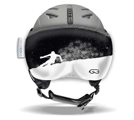 Huse ochelari  SOGGLE - Husa vizor SOGGLE black & white skier