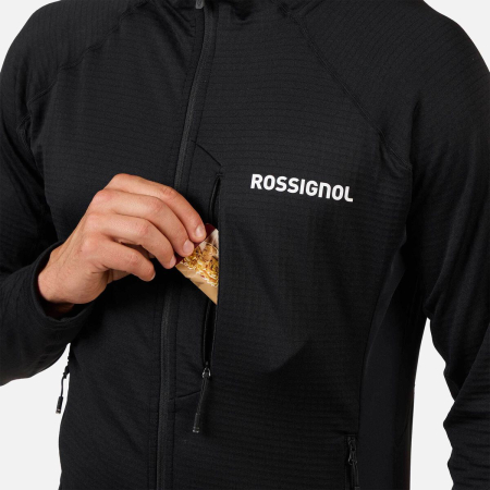 Jacheta barbati Rossignol Blackside mix fzh fleece Black [1]