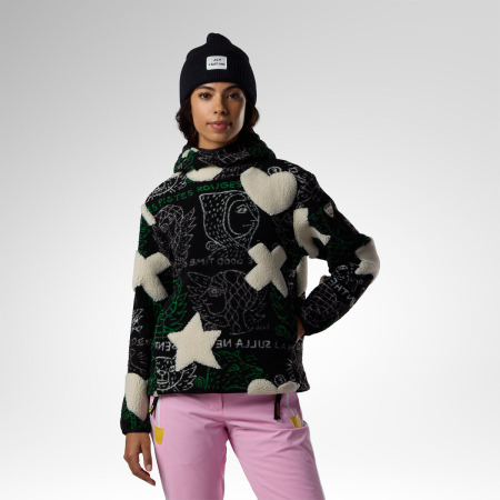 Designed by JC de Castelbajac - Jacheta dama Rossignol JCC - W jcc fleece anorak Angels dark