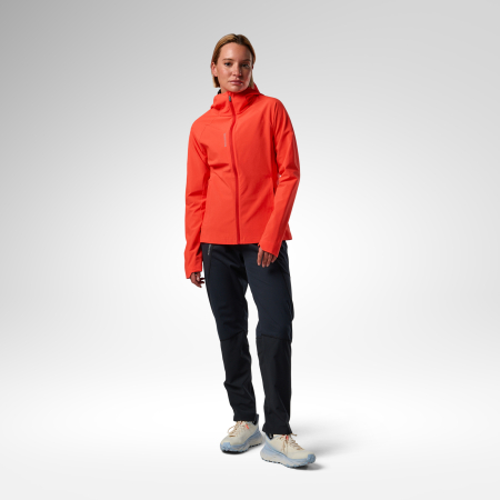 Jacheta dama Rossignol - W Venon wind hoodie - Neon red [6]